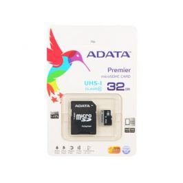 MicroSDHC A-Data 32Gb Class10 UHS-I + Адаптер (AUSDH32GUICL10-RA1)