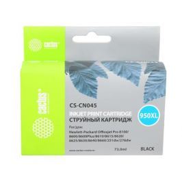 Картридж Cactus CS-CN045 №950XL для HP OfficeJet Pro 8100/8600 черный 75мл