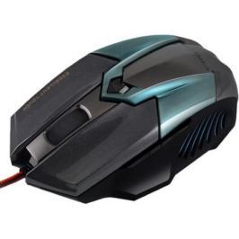 Мышь проводная Crown CMXG-606 синий чёрный USB