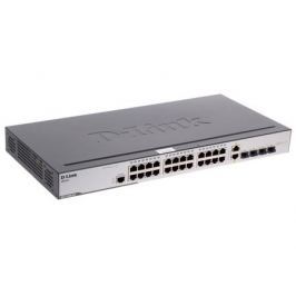 Коммутатор D-Link DES-3200-28/C1A Управляемый коммутатор 24x10/100Mbps, 2 Combo 1000BASE-T/SFP, 19''