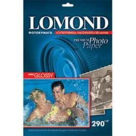1108100 бумага LOMOND (A4, 290гр, 20л) Photo Глянцевая, 1 стор.