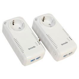 Адаптер PowerLine Tenda P1002P KIT 1000Mbps комплект адаптеров PowerLine c Wi-Fi, 2 LAN