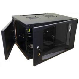 Шкаф настенный 12U Lanmaster TWT-CBWNG-12U-6X6-BK 550x600mm черный 60кг