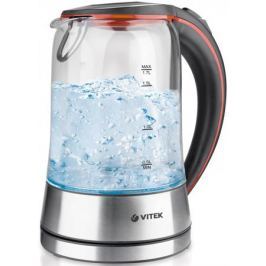 Чайник Vitek VT-7005 TR 2200 Вт серебристый 1.7 л металл/стекло