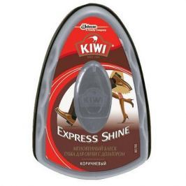 KIWI Экспресс губка с дозатором для обуви коричневая 7 мл