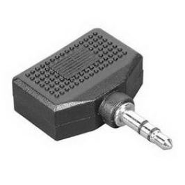 Адаптер Hama 2x3.5 мм Jack (f) - 3.5 мм Jack (m), стерео, черный H-43353