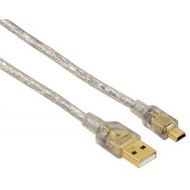 Кабель Hama H-39744 USB2.0 A - mini B 0.75м прозрачный