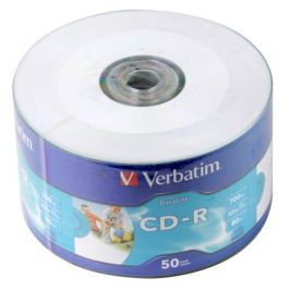 CD-R Verbatim 700Mb 52x DL Crystal AZO 50шт Shrink Print