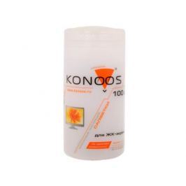 Салфетки для ЖК-экранов в банке Konoos KBF-100 100 шт