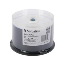 Диски DVD-R Verbatim 16x 4.7Gb Cake Box 50шт Printable 43755