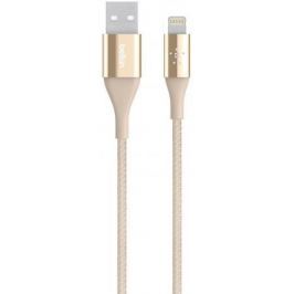 Кабель Belkin F8J207bt04-GLD Lightning to USB 1.2m золотистый