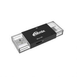 Картридер RITMIX CR-2092 black USB Type-C/USB, SD, microSD, Plug-n-Play