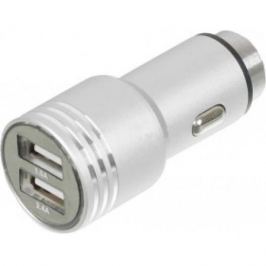 Автомобильное зарядное устройство Wiiix UCC-2-12 2.1/1А 2 х USB серебристый