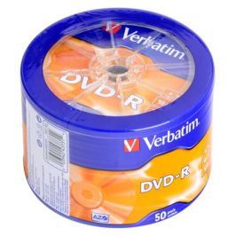DVD-R Verbatim 4.7Gb 16x 50шт Shrink