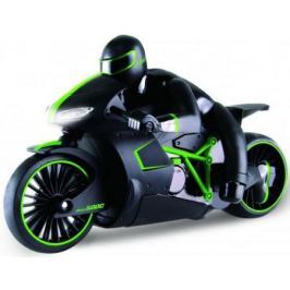 1toy Драйв, мотоцикл с гонщиком на р/у, 2,4GHz, езда с наклоном, свет фар, с АКБ 700mAh Ni-CD, зелен