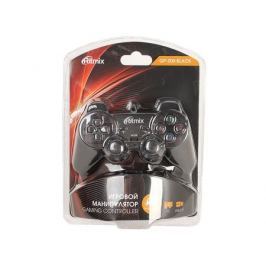 Геймпад RITMIX GP-005 Black для ПК, USB, 2 вибромотора, 16 кнопок, кабель 1,5м