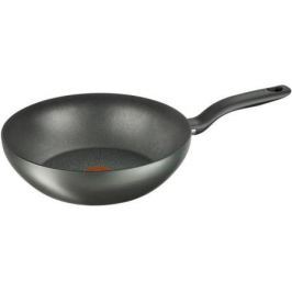 Сковорода ВОК (WOK) Tefal Hard Titanium+ C6921902 круглая 28см ручка несъемная (без крышки) черный (