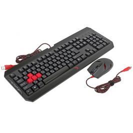 Клавиатура + мышь A4Tech Bloody Q1100 (Q100+S2) черный USB Gamer