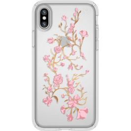 Накладка Speck Presidio Clear + Print Golden Blossoms Pink/Clear для iPhone X прозрачный 103136-5754