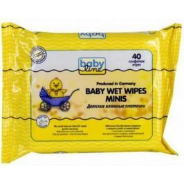 BABYLINE Влажные платочки детские 40шт