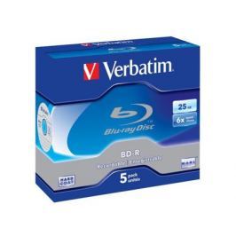 Диски BluRay Verbatim BD-R 25Gb 6x Scratchguard+ Jewel Case 5шт 43715
