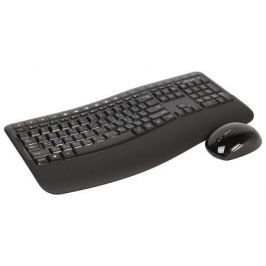 Клавиатура + мышь Microsoft 5050 (PP4-00017) клав:черный мышь:черный USB беспроводная Multimedia