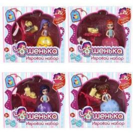 1toy Игр.наб.кукла Чашенька 10 см с юбочкой,трансформ.в чашку,аксес. для чаепития,36 видов, 18,3*16