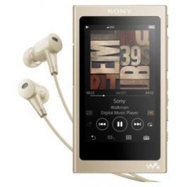 Плеер Sony NW-A45HN, Золотисто-бежевый, наушники в комплекте, 16 Гб, NFC/Bluetooth