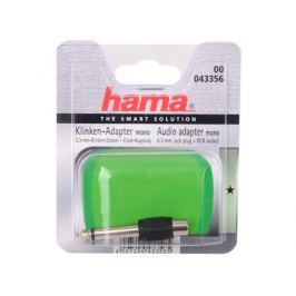 Адаптер Hama RCA (f) - 6.3 мм Jack (m) моно H-43356