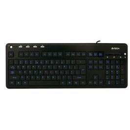 Клавиатура A4Tech KD-126, USB (черный) слим, подсветка, мультимед