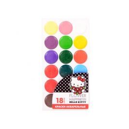 Акварель медовая ACTION! HELLO KITTY, 18 цв., пластиковая коробка с е/п, без кисти