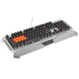 Клавиатура A4Tech B740A серебристый/черный USB Gamer LED