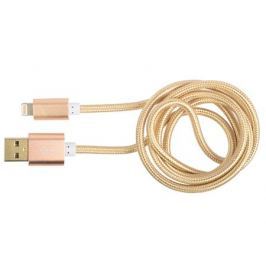 Кабель GINZZU GC-555UG, USB data-кабель, 8pin для APPLE, золотой, 1м