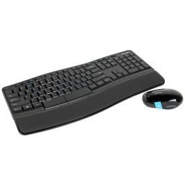 Клавиатура + мышь Microsoft (L3V-00017) клав:черный мышь:черный/синий USB беспроводная