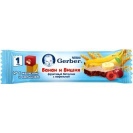 Батончик Gerber фруктово-злаковый с вишней и бананом с 12 мес. 25 г