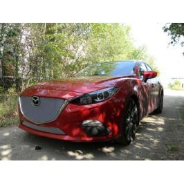 Защита радиатора Premium, хром, верх Allest MAZ13.PREMIUM.top.chrome для Mazda 3 2013-2017