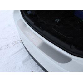 Накладка на задний бампер (лист шлифованный надпись Mazda) ТСС MAZ615-10для Mazda 6 (2015 - 2017)