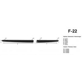 Комплект боковых молдингов RIDER F-22 для Mazda 3 2013-20172