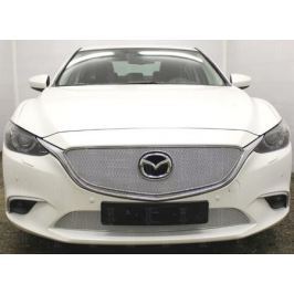 Защита радиатора Premium, хром, верх Allest MZ6.15.PREMIUM.top.chromeдля Mazda 6 (2015 - 2017)