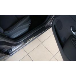 Накладки на внутренние пороги с надписью Alu-Frost 29-1773 для Mazda 3 2013-2017