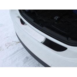 Накладка на задний бампер (лист зеркальный надпись Mazda) ТСС MAZ615-09 для Mazda 6 (2015 - 2017)