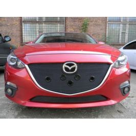 Защита радиатора Premium, чёрная, низ Allest MAZ13.PREMIUM.bot.black для Mazda 3 2013-2017