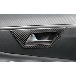 Карбоновые накладки на салонные ручки для PEUGEOT 2017-