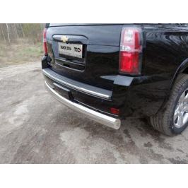 Задняя защита 120х60мм (овальная) CHEVTAH16-19 Chevrolet Tahoe IV 2015-