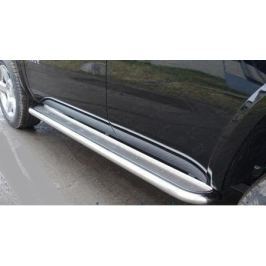 Защита порогов 60мм (нерж.лист) CHEVTAH16-07 Сhevrolet Tahoe IV 2015-