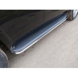 Защита штатного порога 60мм CHEVTAH16-22 Chevrolet Tahoe IV 2015-