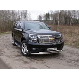 Решетка радиатора верхняя 12мм CHEVTAH16-03 Chevrolet Tahoe IV 2015-