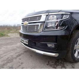 Передняя защита (овальная,с ходовыми огнями) CHEVTAH16-11 Chevrolet Tahoe IV 2015-